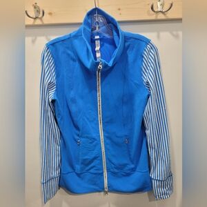 Lululemon Women's Daily Jacket Beaming Blue/Polar Cream - Size 8